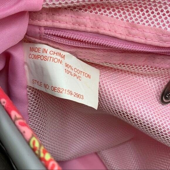 Oilily Baby Travel Bag Floral Print & Changing Mat NWT Pink